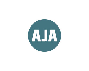 AJA Logo design vector template