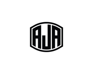 AJA Logo design vector template