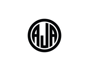 AJA Logo design vector template