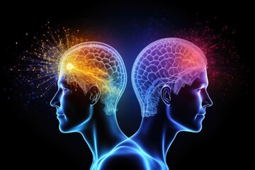 fractal colorful light brain illustration, educational research, cognitive assessment, learning potential, adaptive capabilities in areas of improvement students cognitive skills, brain nerve synapses