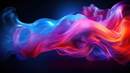 Vivid Neon Dreamscape 3D Glow Fluid Magic in 16K Glory - obrazy, fototapety, plakaty