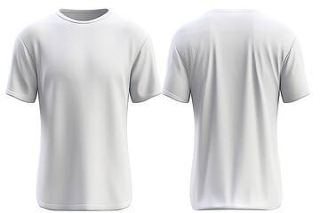 White T-Shirt front and back, Mockup template