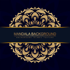 Luxury mandala background with golden islamic pattern eastern style, Arabic Islam