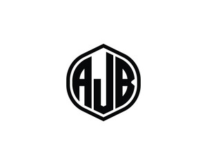 AJB Logo design vector template