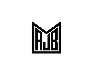 Fototapeta premium AJB Logo design vector template