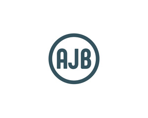 AJB Logo design vector template