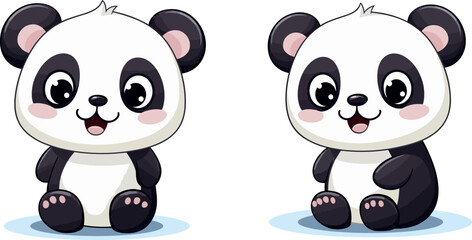 A cartoon of a panda