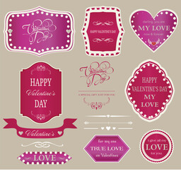 Valentine labels