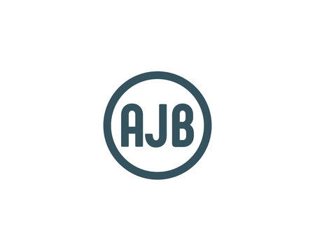 AJB Logo design vector template