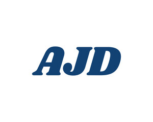 AJD Logo design vector template