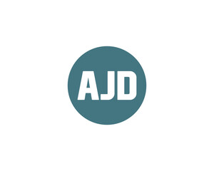 AJD Logo design vector template