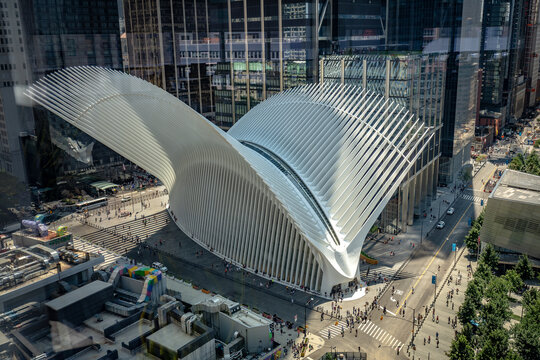 New York, USA - Aug 3, 2019: The Oculus building