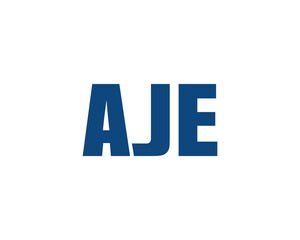 AJE Logo design vector template