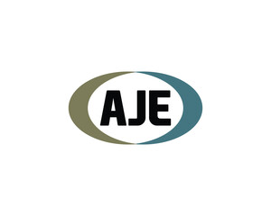 AJE Logo design vector template