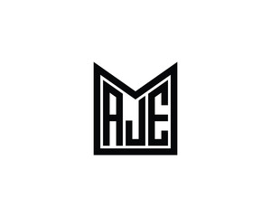 Fototapeta premium AJE Logo design vector template