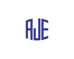 AJE Logo design vector template