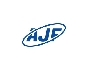 AJF Logo design vector template