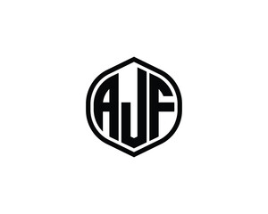 AJF Logo design vector template
