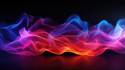 Obraz premium Neon Extravaganza Professional 3D Glow with Gorgeous Smoke Effects