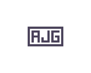AJG logo design vector template
