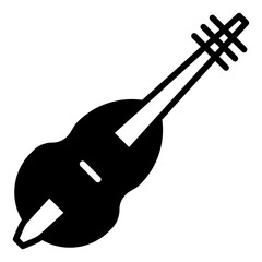 Contrabass solid glyph icon