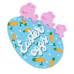 Hand drawn Easter Day egg