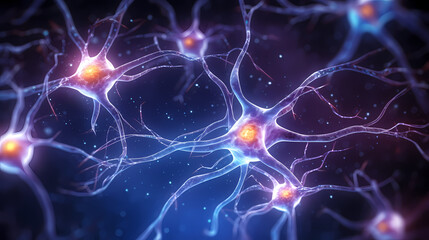 Virus cells abstract science concept, medical research background