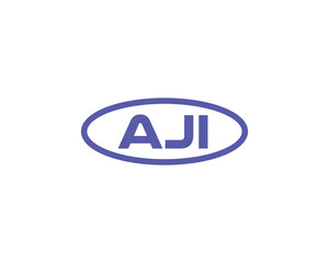 AJI logo design vector template