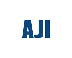 AJI logo design vector template