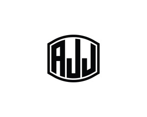 AJJ logo design vector template