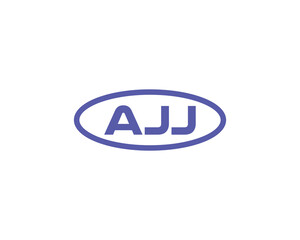 AJJ logo design vector template