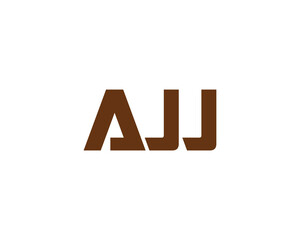 AJJ logo design vector template
