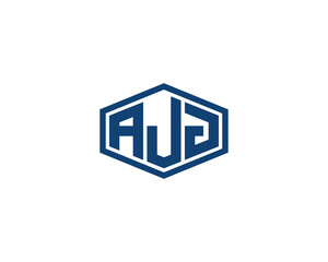 AJJ logo design vector template