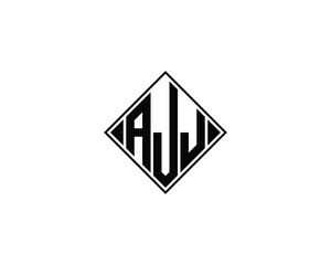 AJJ logo design vector template