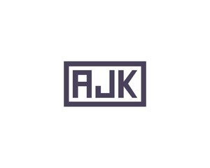 AJK logo design vector template