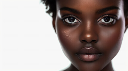beauty portrait of a afro-caribbean woman,