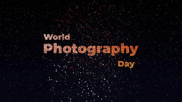 High Quality World Photography Day 4k animation video