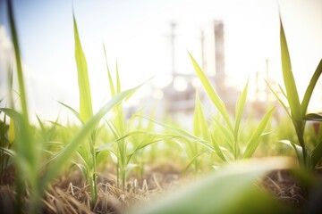field of sugarcane with a focus on potential bioethanol