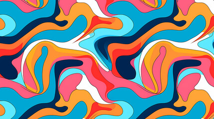 Abstract seamless doodle background, artistic background