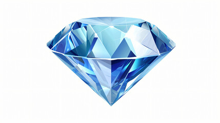 Diamond vector icon. Gaming precious crystal stone