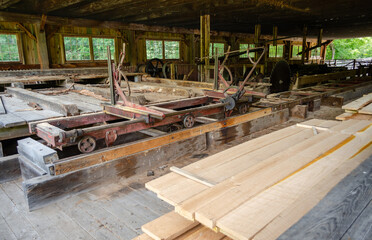 Fototapeta premium Pennsylvania Lumber Museum, near Galeton, Potter County, Pennsylvania in the United States