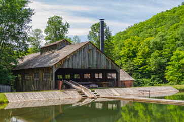 Fototapeta na wymiar Pennsylvania Lumber Museum, near Galeton, Potter County, Pennsylvania in the United States