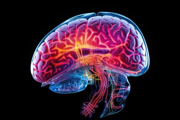 Mindful leadership fosters emotional flexibility. Nerve cell stimulating cognition. Care disease management. Vibrant aesthetic cognitive evolving mind creative mindset, problem solving brain fitness