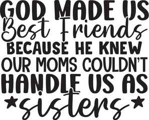 best friend svg and t-shirt design