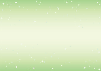 星がきらめく黄緑系グラデーション背景
