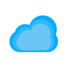 blue icon cloud illustration 