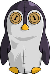 Cute cartoon penguin doll