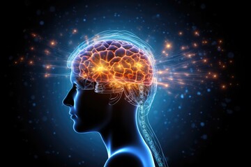 Brain, communication: Broca's area vital. Neurotransmitter, receptor interactions crucial. Vivid Neuro Linguistic Programming (NLP) cognitive tenacity. Receptor downregulation information processing.