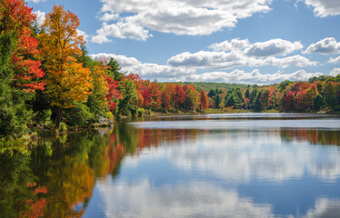 The Parker Dam State Park in Huston Township, Clearfield County, Pennsylvania in the United States, Surrounded by Moshannon State Forest