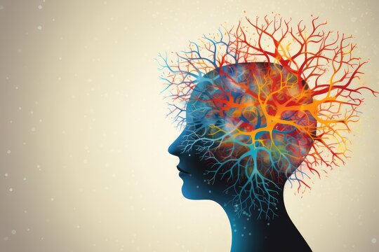 Nerve cell Neuronal structures. Brain cell Axonal arborization. Synaptic vesicles neuronal signaling. Brain crucial for learning styles, mindset neuroscience anxiety. Brain fitness cognitive function.